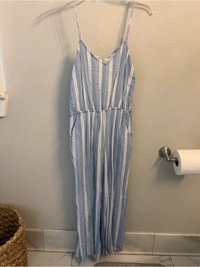 Blue Striped Romper
